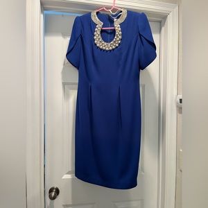 Beautiful blue classic dress was worn for mother of groom at a wedding!